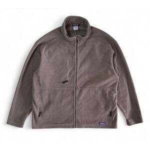 Patagonia Synchilla Men’s Fleece Full Zip Jacket Brown Gray Size XXL